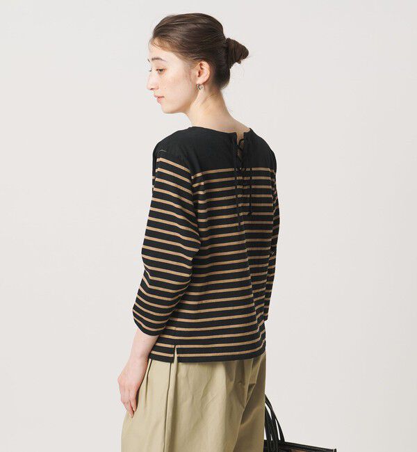 UNITED ARROWS「【別注】＜TICCA＞ボーダー バック レースアップ カットソー ‐united LOVE project 2026」|Tシャツ・カットソー|