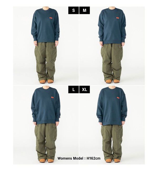 BEAMS「【別注】UNIVERSAL OVERALL / ロゴ クルーネック スウェット」|スウェット・ジャージ|