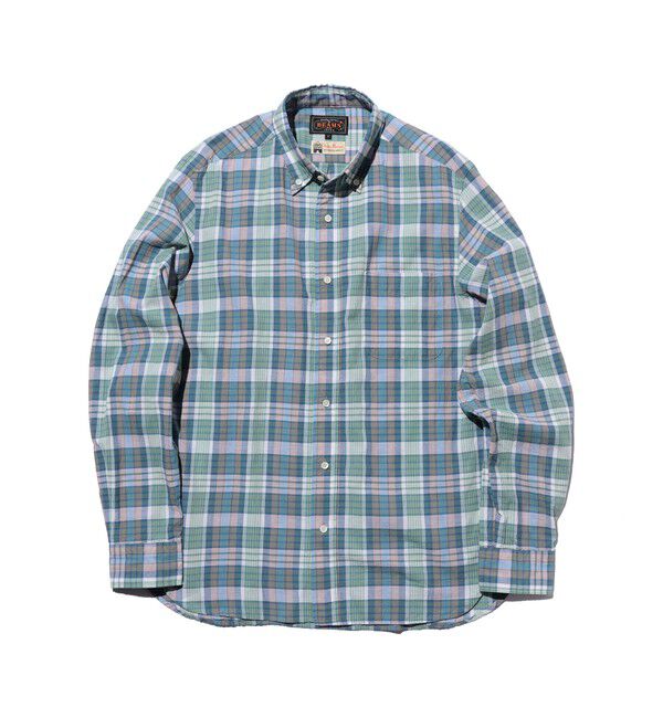 BEAMS PLUS「B.D. Madras」|シャツ・ブラウス|BLUE
