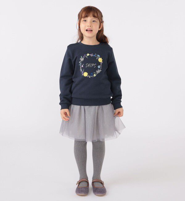 SHIPS KIDS「SHIPS KIDS:100～130cm / ミュージック フラワー スウェット」|スウェット・ジャージ|