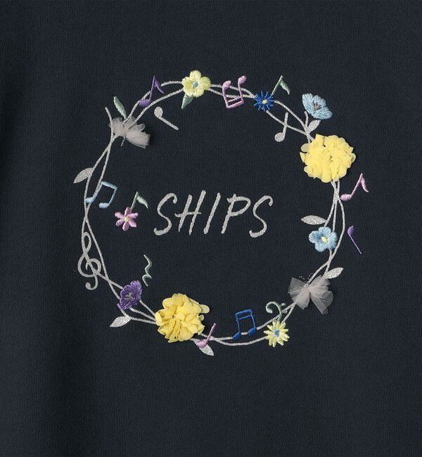 SHIPS KIDS「SHIPS KIDS:100～130cm / ミュージック フラワー スウェット」|スウェット・ジャージ|