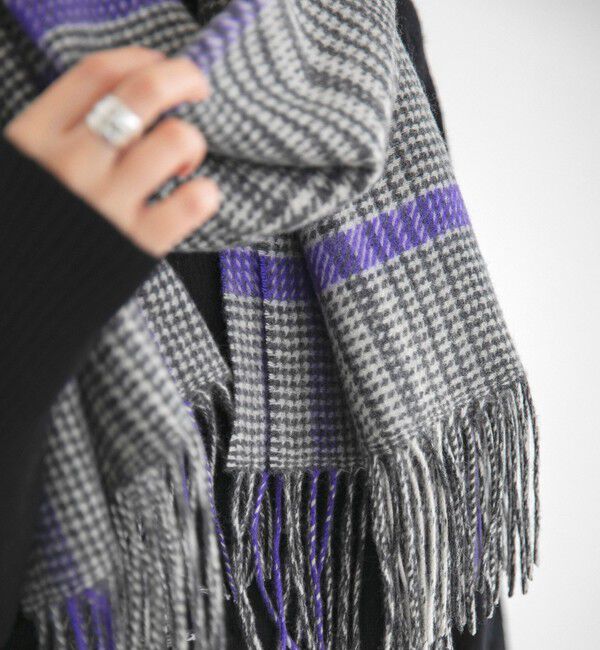 quaranciel「quaranciel: カシミヤ ミックス チェック ストール 25AW」|ストール|