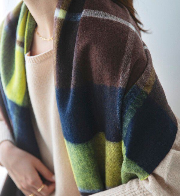 quaranciel「quaranciel: カシミヤ ミックス チェック ストール 25AW」|ストール|
