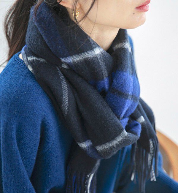 quaranciel「quaranciel: カシミヤ ミックス チェック ストール 25AW」|ストール|