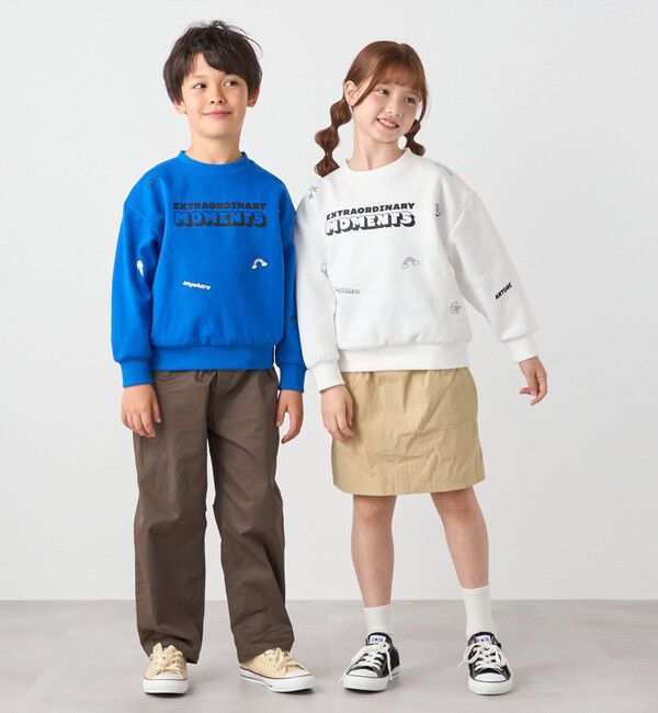 SHIPS any「SHIPS any:〈洗濯機可能〉ポンチ デザイン クルーネック プルオーバー <KIDS>」|スウェット・ジャージ|