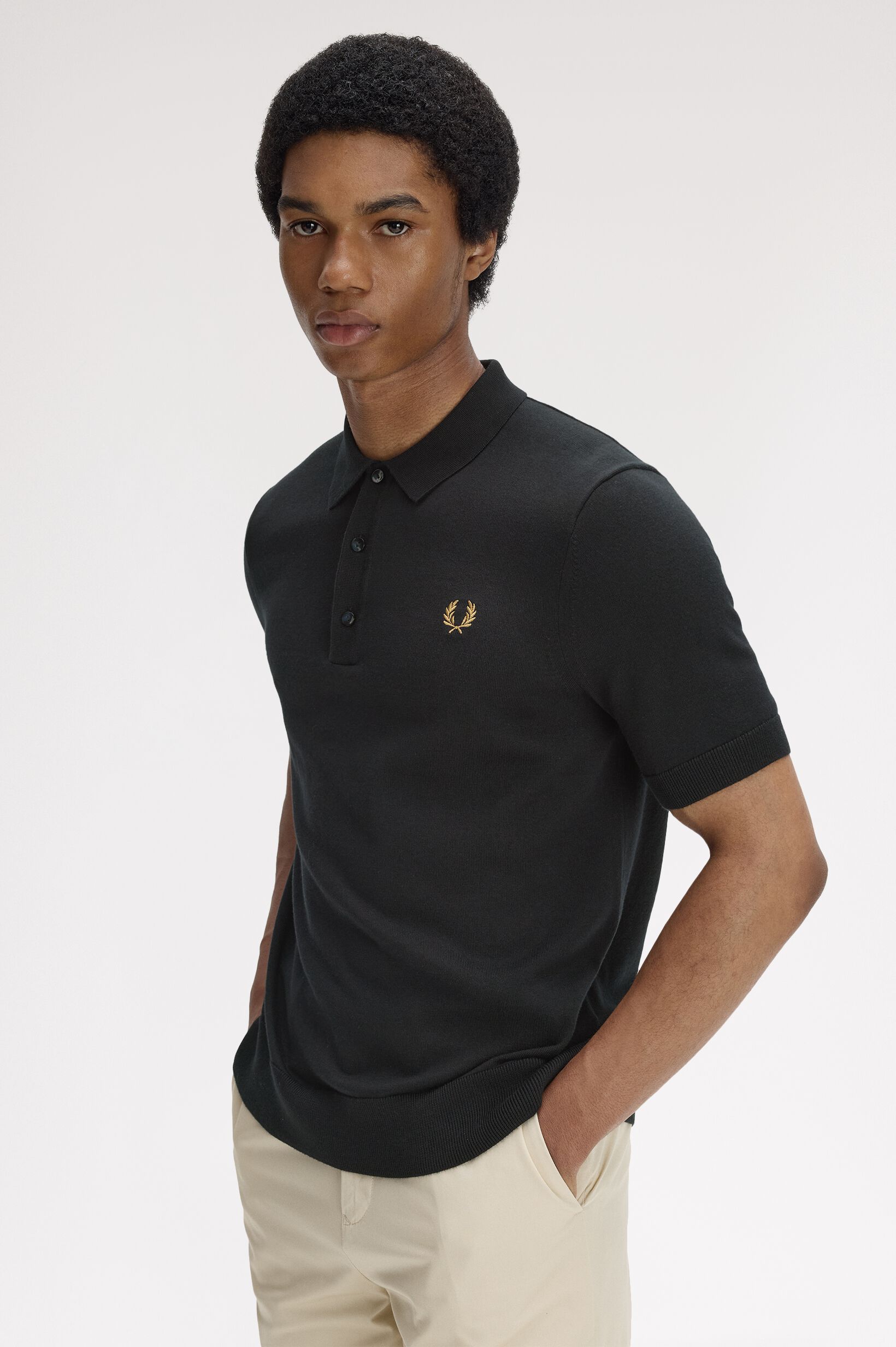 FRED PERRY 「Cotton Knitted Polo Shirt／コットンニットポロシャツ」|ポロシャツ|