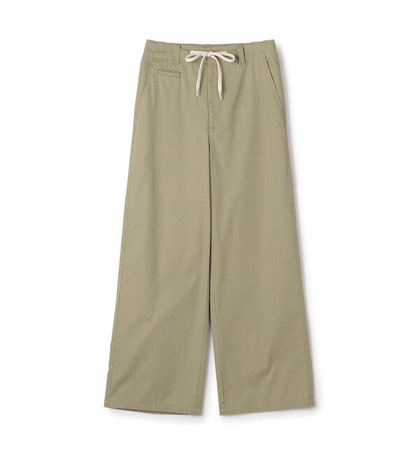 MACPHEE「コットンサージ ドローストリングパンツ」|その他|57 カーキ