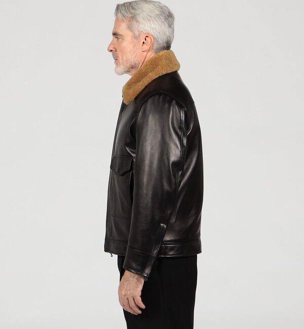 TOMORROWLAND MENS「【別注】EMMETI JAMES ラムレザー ムートン ブルゾン」|ブルゾン・スタジャン|
