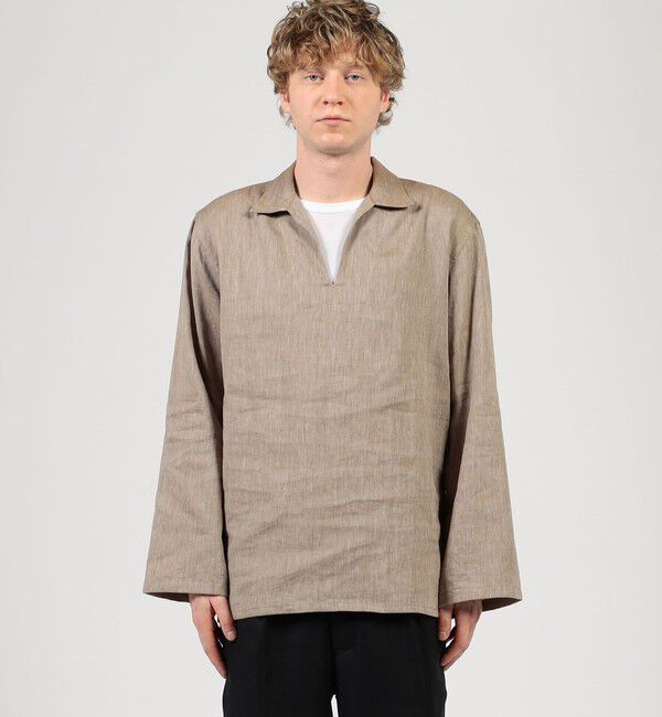 TOMORROWLAND MENS「【別注】Salvatore Piccolo HAVANA コットンリネン プルオーバーロングスリーブ カプリシャツ」|シャツ・ブラウス|