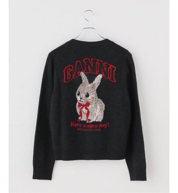 U by SPICK&SPAN「GANNI / ガニー Graphic Wool Cardigan」|カーディガン|
