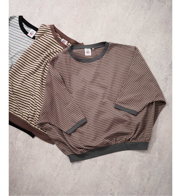 FRAMeWORK「≪予約≫STAR&STRIPE 別注ドルマンスリーブマルチボーダーT」|Tシャツ・カットソー|