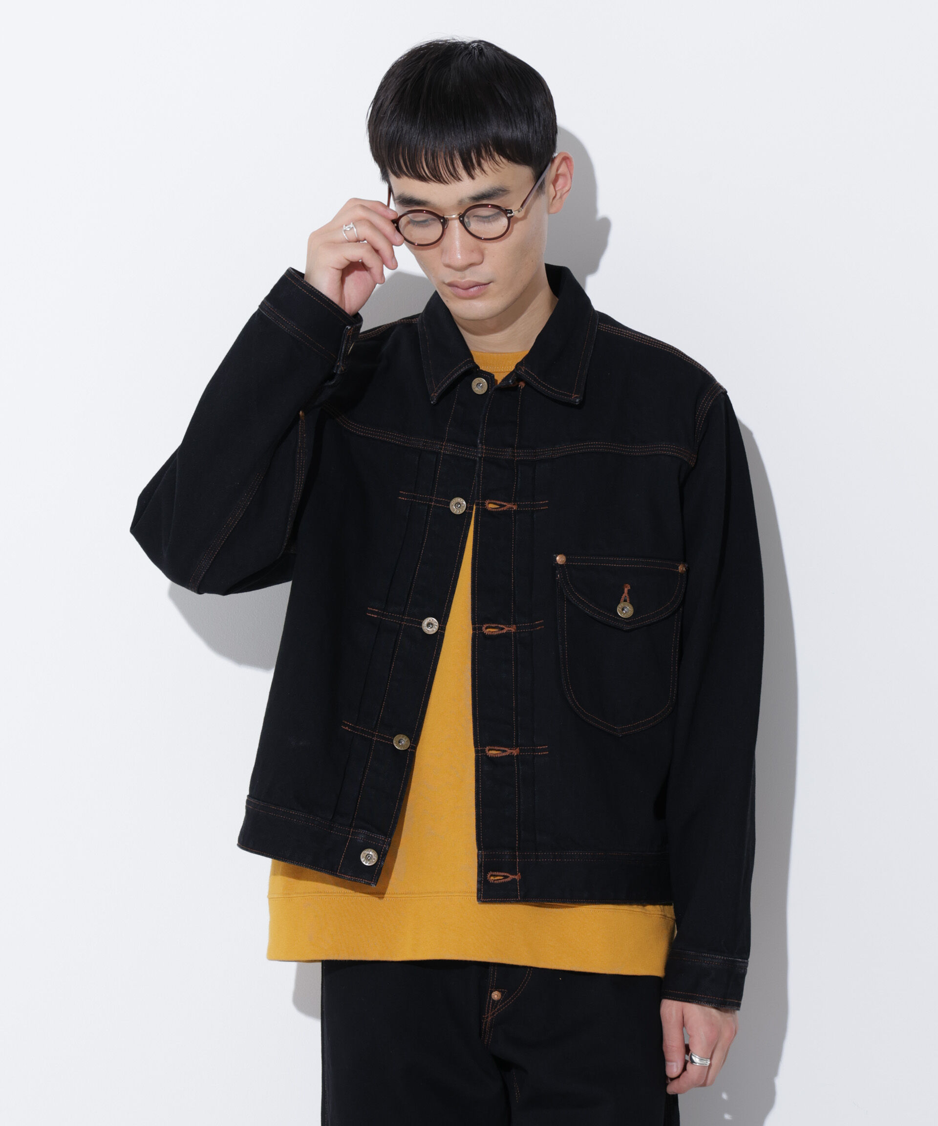 nano･universe「LEE/別注 COW BOY JACKET(セットアップ可)」|ブルゾン・スタジャン|ブラック