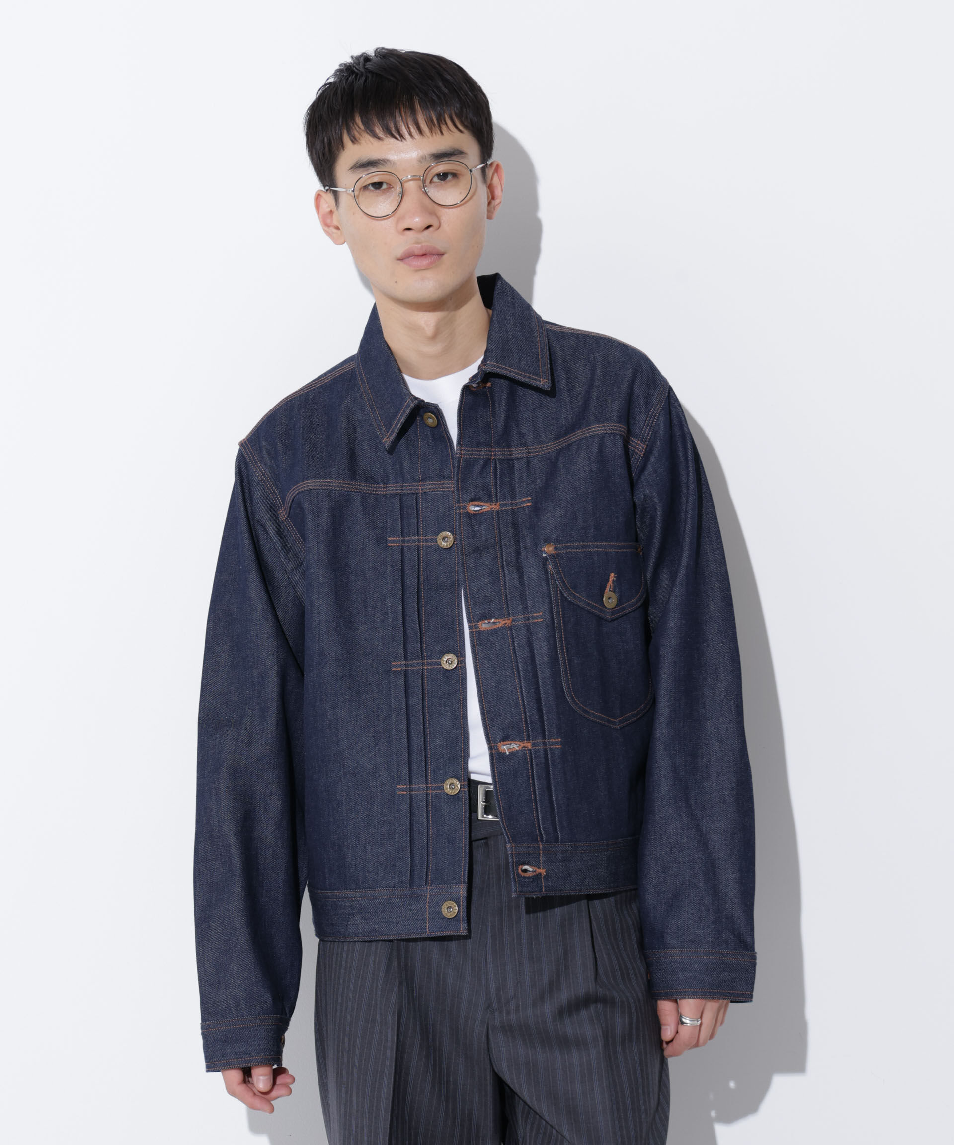 nano･universe「LEE/別注 COW BOY JACKET(セットアップ可)」|ブルゾン・スタジャン|インディゴ6