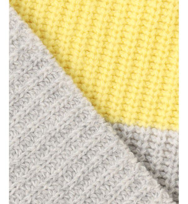 23区「【洗える】ウールカシミヤ カラーブロック バルキー ニット」|ニット・セーター|