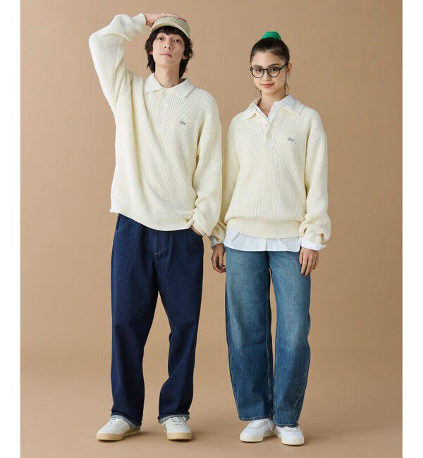 LACOSTE「ワッフルニットポロセーター」|ニット・セーター|