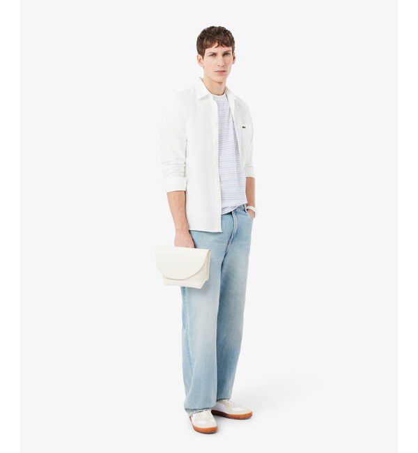 LACOSTE「ボーダーコットンTシャツ」|Tシャツ・カットソー|
