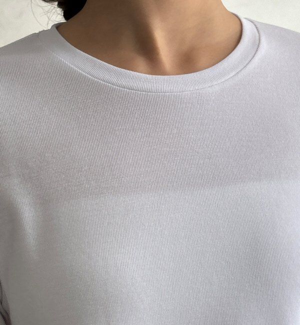  「【WEB限定】裾レース半袖トップス」|Tシャツ・カットソー|