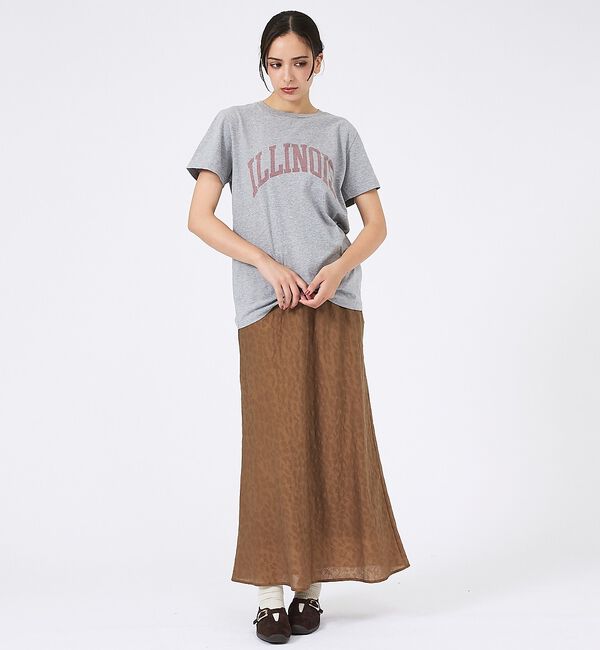 Rouge vif「【REMI RELIEF / レミレリーフ】LW加工/ロゴT/ILLNOIS【予」|Tシャツ・カットソー|