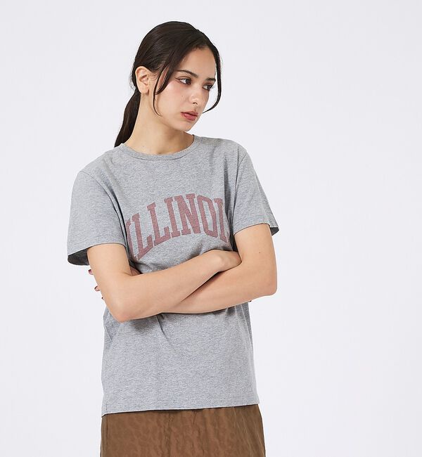 Rouge vif「【REMI RELIEF / レミレリーフ】LW加工/ロゴT/ILLNOIS【予」|Tシャツ・カットソー|