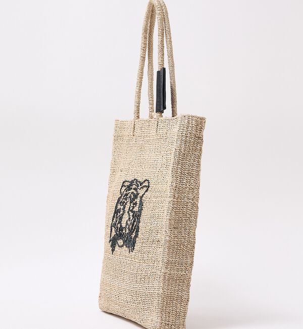 NOMINE「【BAGMATI】ANIMAL BAG アニマル刺繍 かご トート バッグ」|かごバッグ|