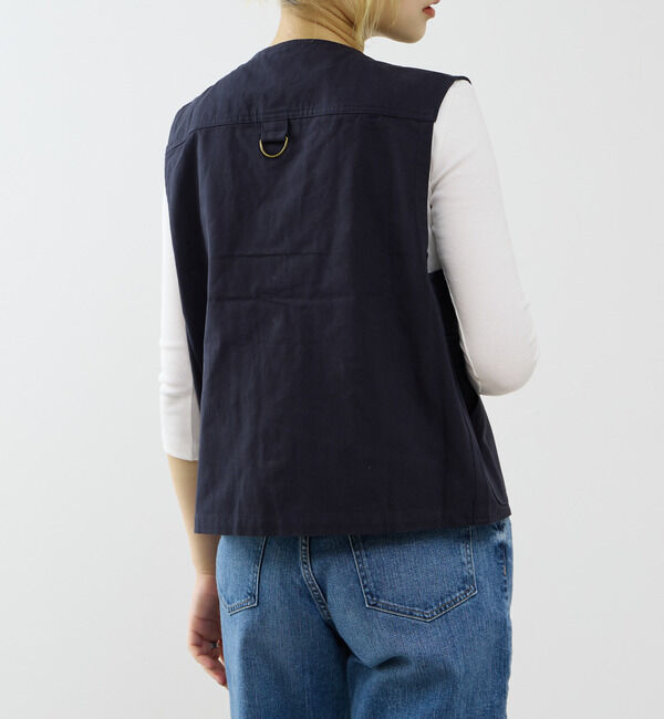 SOFFITTO「【GREEN BUTTER/グリーンバター】Cotton PoketVestnavy」|ベスト・ジレ|