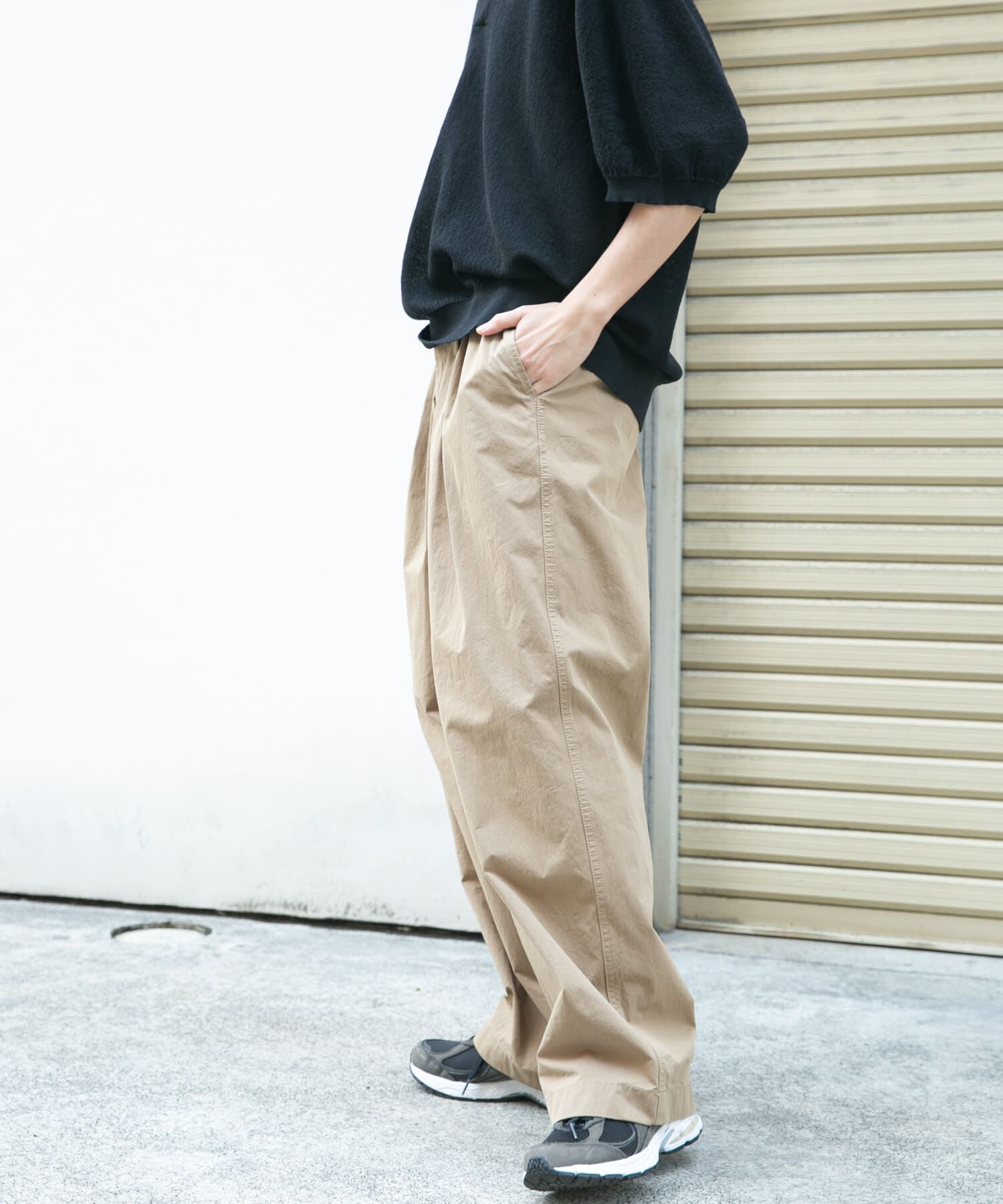 URBAN RESEARCH DOORS「FORK&SPOON 　クリンクルワイドパンツ」|その他|