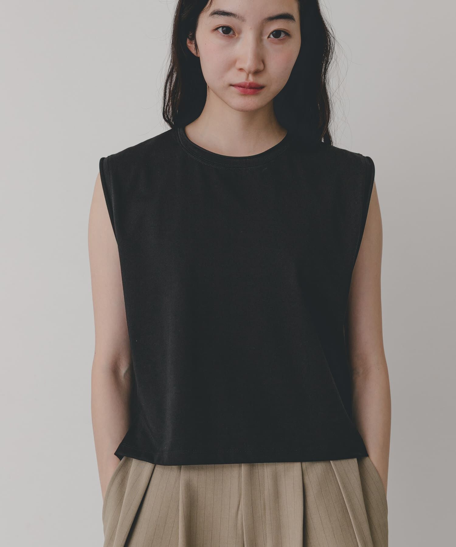 SENSE OF PLACE by URBAN RESEARCH「『汗ジミ防止』SKINProofノースリーブロールTシャツ」|タンクトップ|
