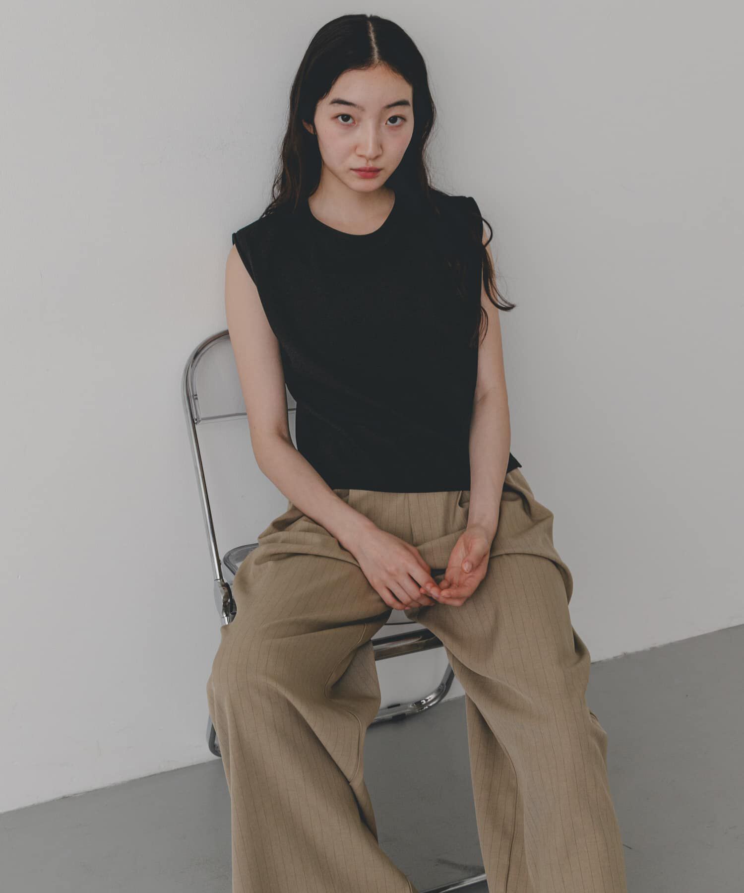 SENSE OF PLACE by URBAN RESEARCH「『汗ジミ防止』SKINProofノースリーブロールTシャツ」|タンクトップ|