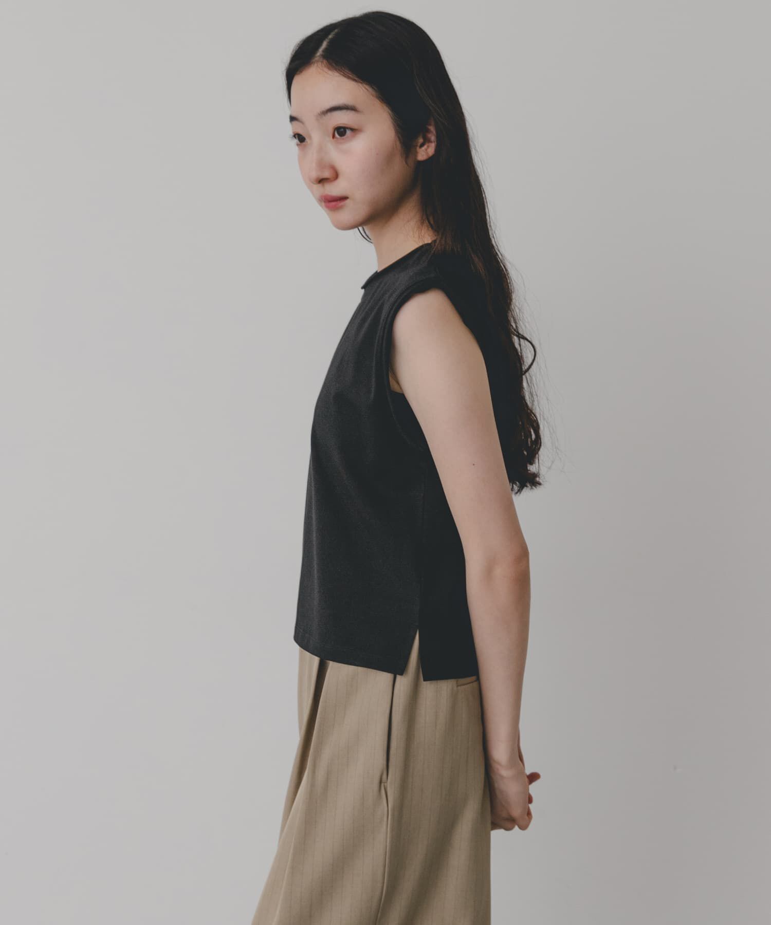 SENSE OF PLACE by URBAN RESEARCH「『汗ジミ防止』SKINProofノースリーブロールTシャツ」|タンクトップ|