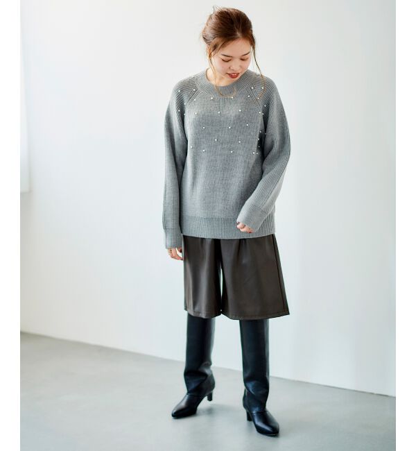  「フェイクレザーハーフパンツ」|その他|