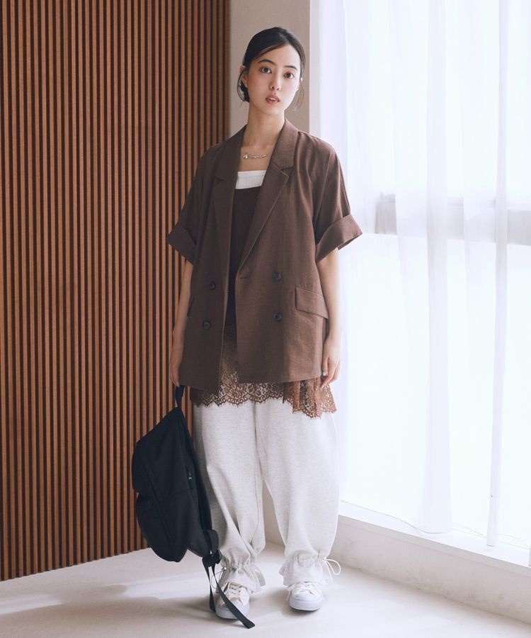 earth music&ecology「【接触冷感】裾ドロストスウェットパンツ」|その他|