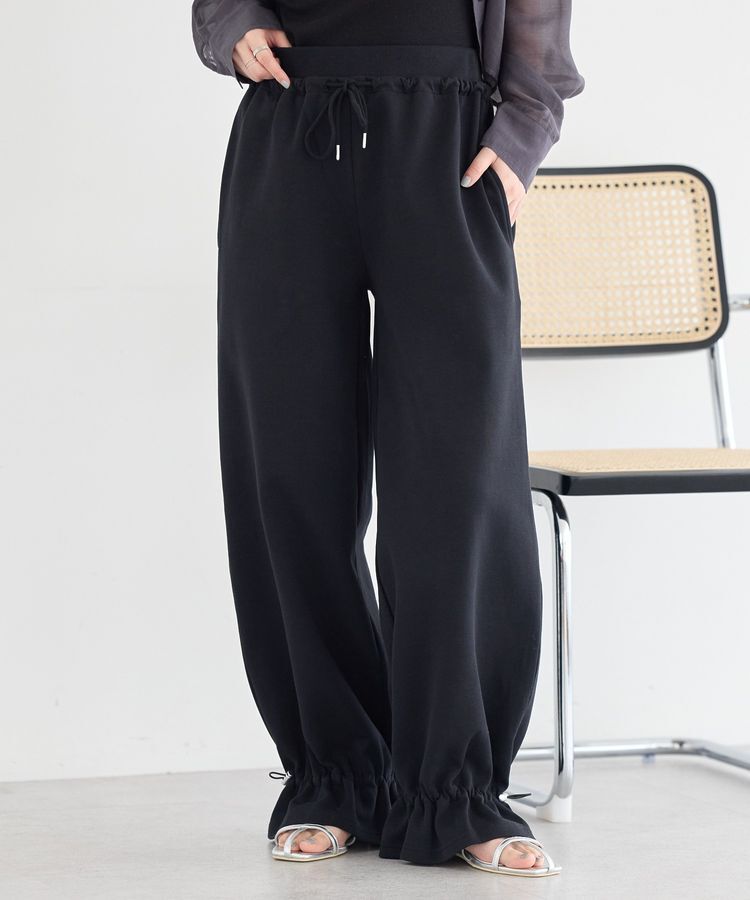 earth music&ecology「【接触冷感】裾ドロストスウェットパンツ」|その他|Black