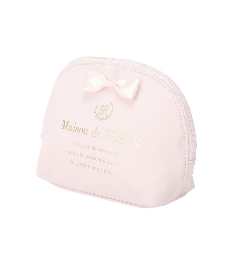 Maison de FLEUR「《セット商品》ダブルリボンギャザートート・ポーチ」|トートバッグ|
