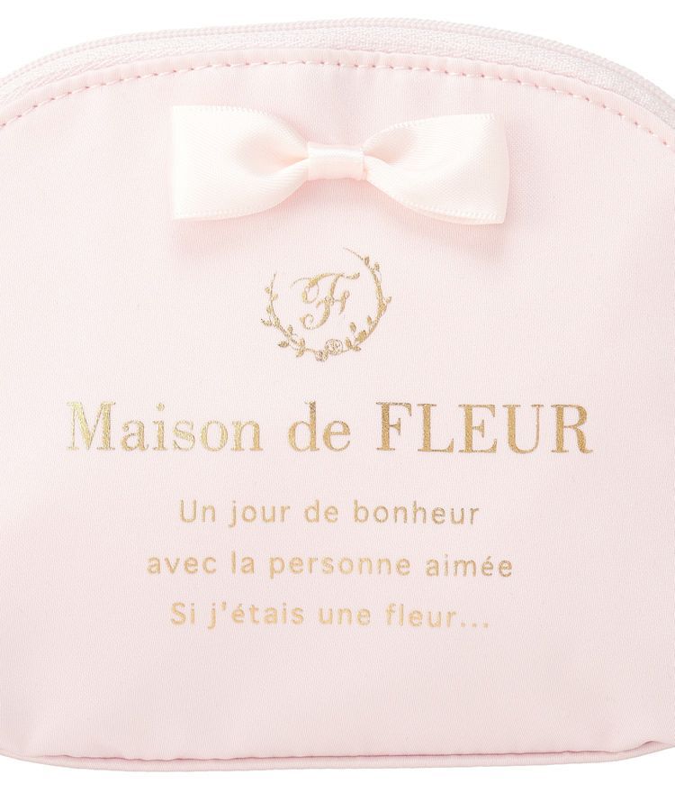 Maison de FLEUR「《セット商品》ダブルリボンギャザートート・ポーチ」|トートバッグ|