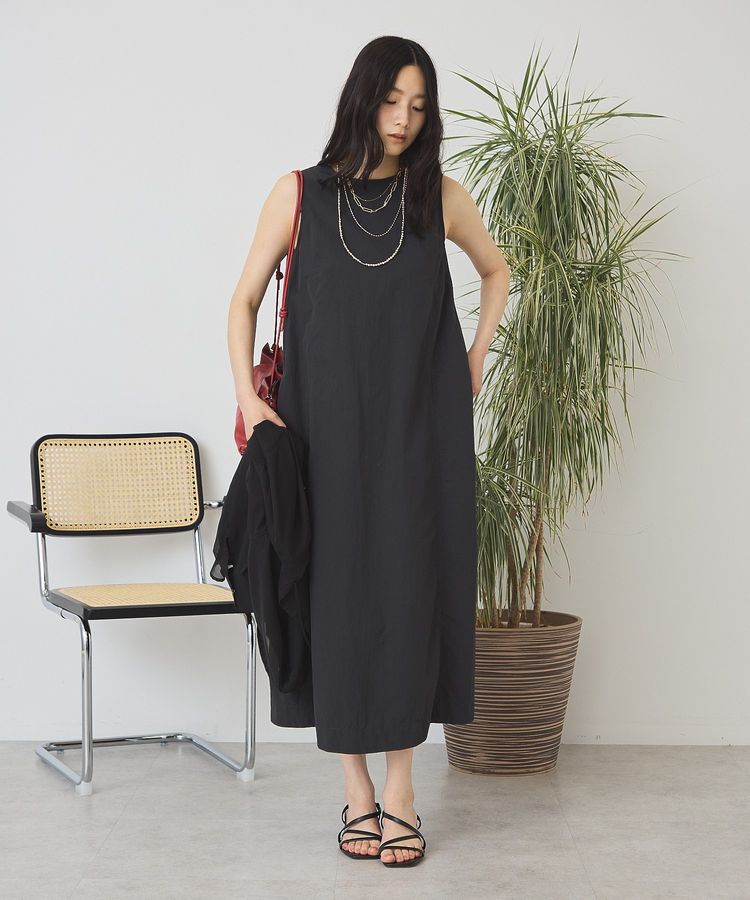 AMERICAN HOLIC「【2点セット】ナイロンAラインワンピース+キャミソール」|ワンピース|