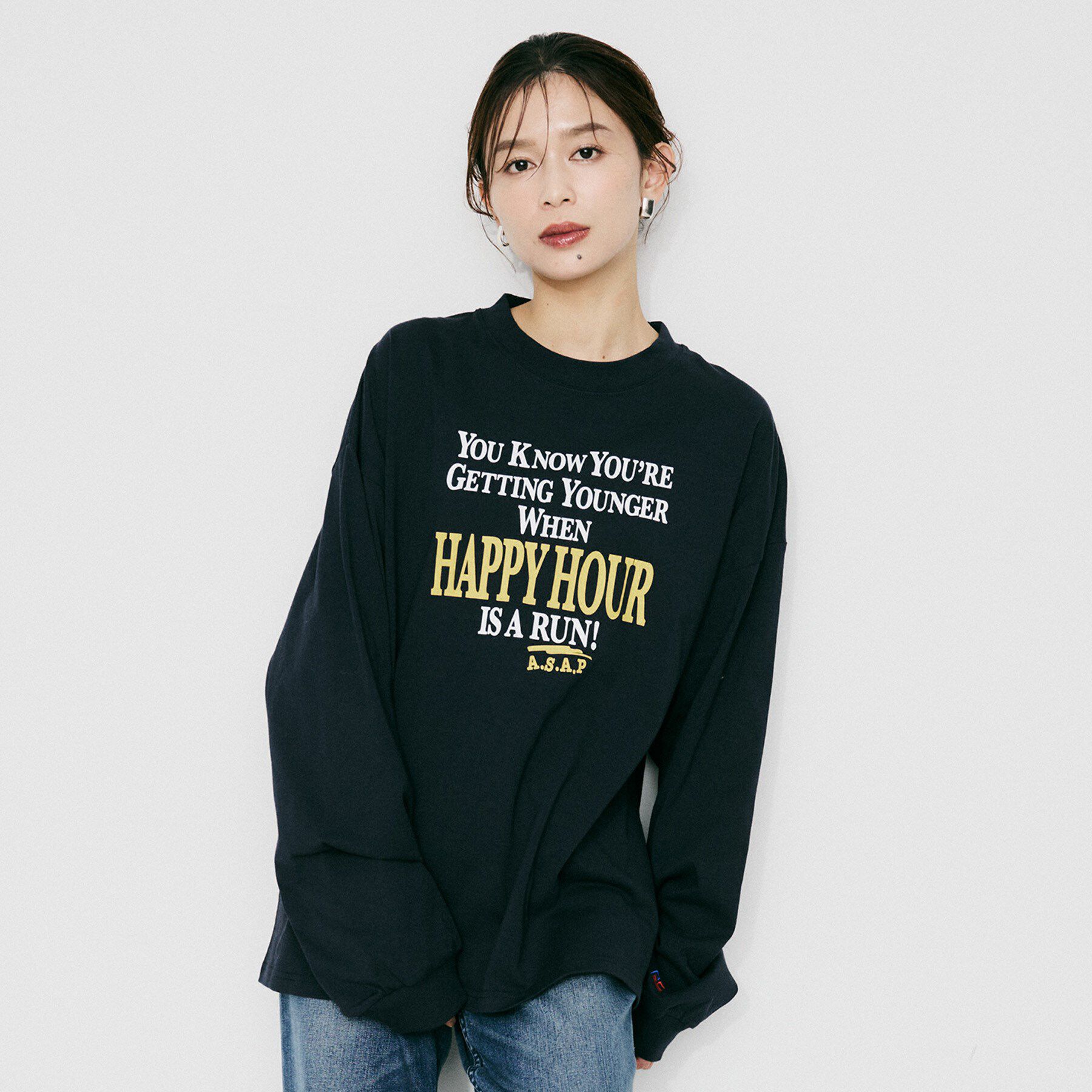UNTITLED「【PARROTT CANVAS】ハッピーアワーL／Sティーシャツ」|Tシャツ・カットソー|