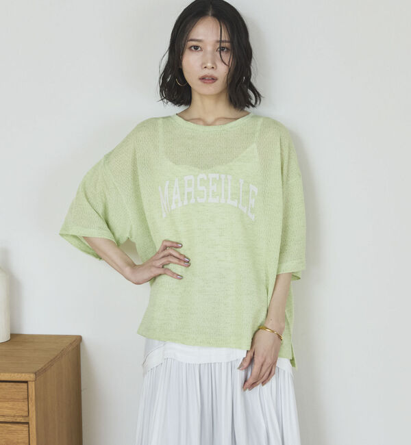 Doux archives「シアーロゴプルオーバー」|Tシャツ・カットソー|GREEN