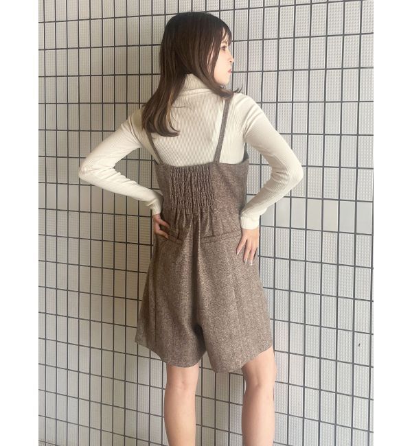 MURUA「リングストラップキャミロンパース」|オールインワン|