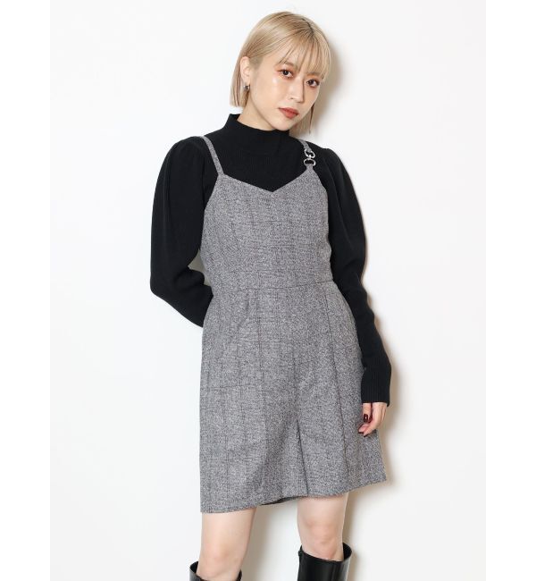 MURUA「リングストラップキャミロンパース」|オールインワン|