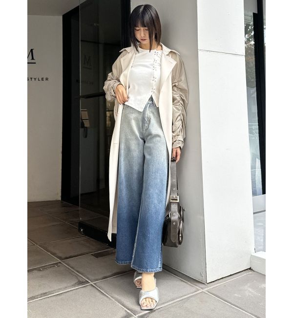 MURUA「グラデーションワイドデニム」|デニム|