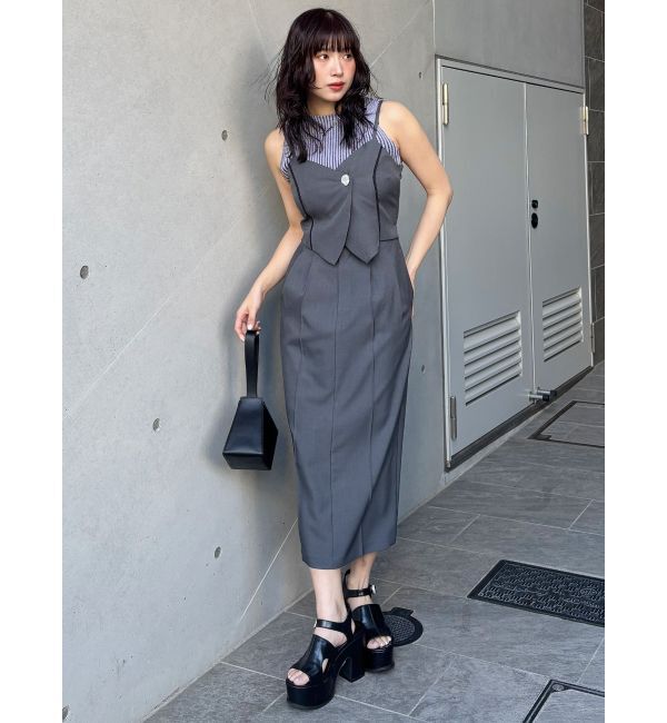MURUA「セパレートライクジャンパースカート」|ジャンパースカート|