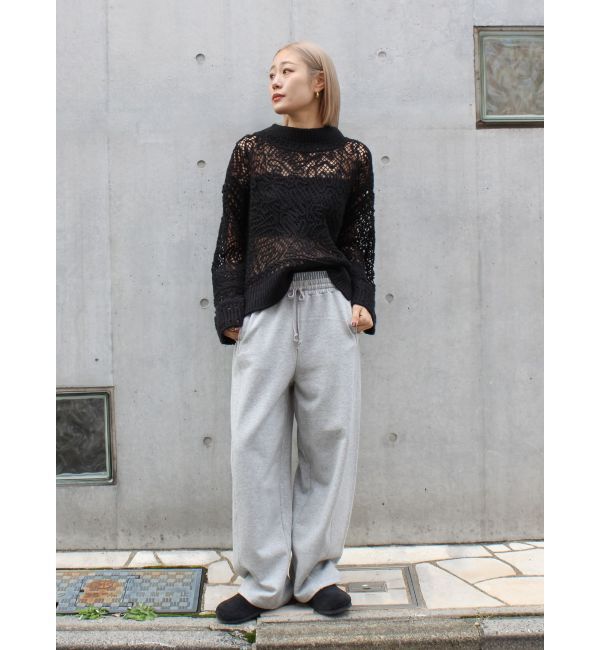 Ungrid「レーシー刺繍ルーズニット」|ニット・セーター|