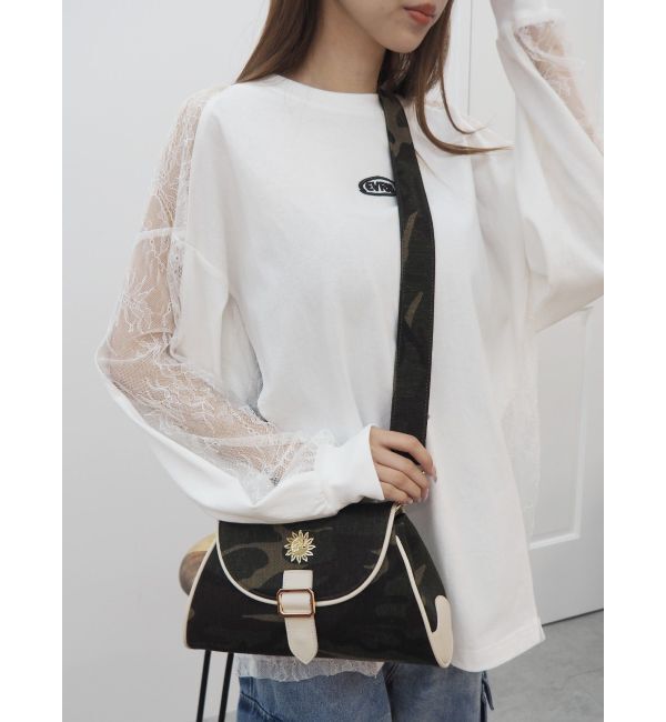 EVRIS「カモフラパイピイングショルダーBAG」|ショルダー・メッセンジャー|