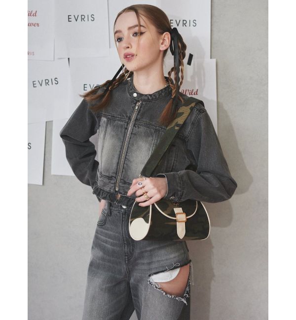 EVRIS「カモフラパイピイングショルダーBAG」|ショルダー・メッセンジャー|