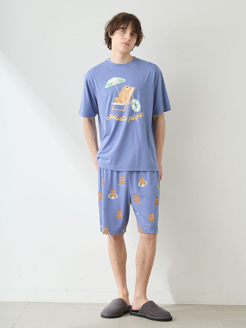 GELATO PIQUE HOMME「【HOMME】【接触冷感】サマーベア柄ハーフパンツ」|その他|