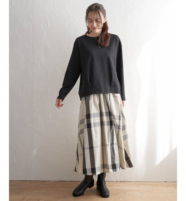ikka「リップル裾タックプルオーバー」|その他|