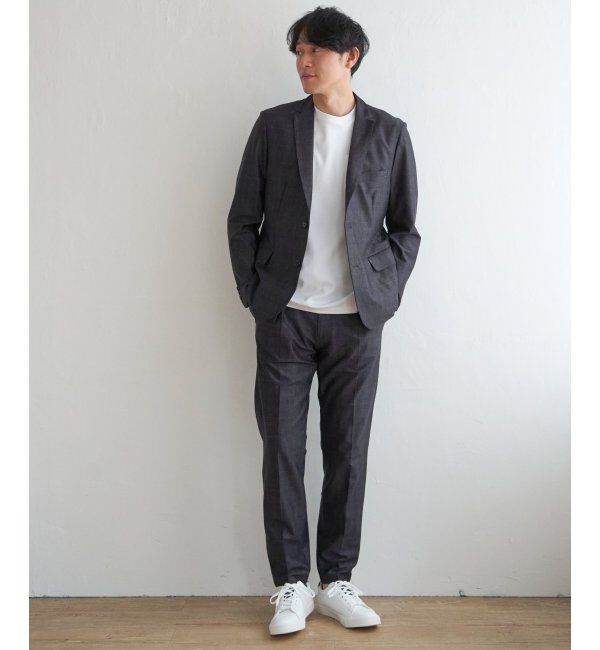 IKKA LOUNGE「【セットアップ対応】メッシュチェックイージーパンツ」|その他|