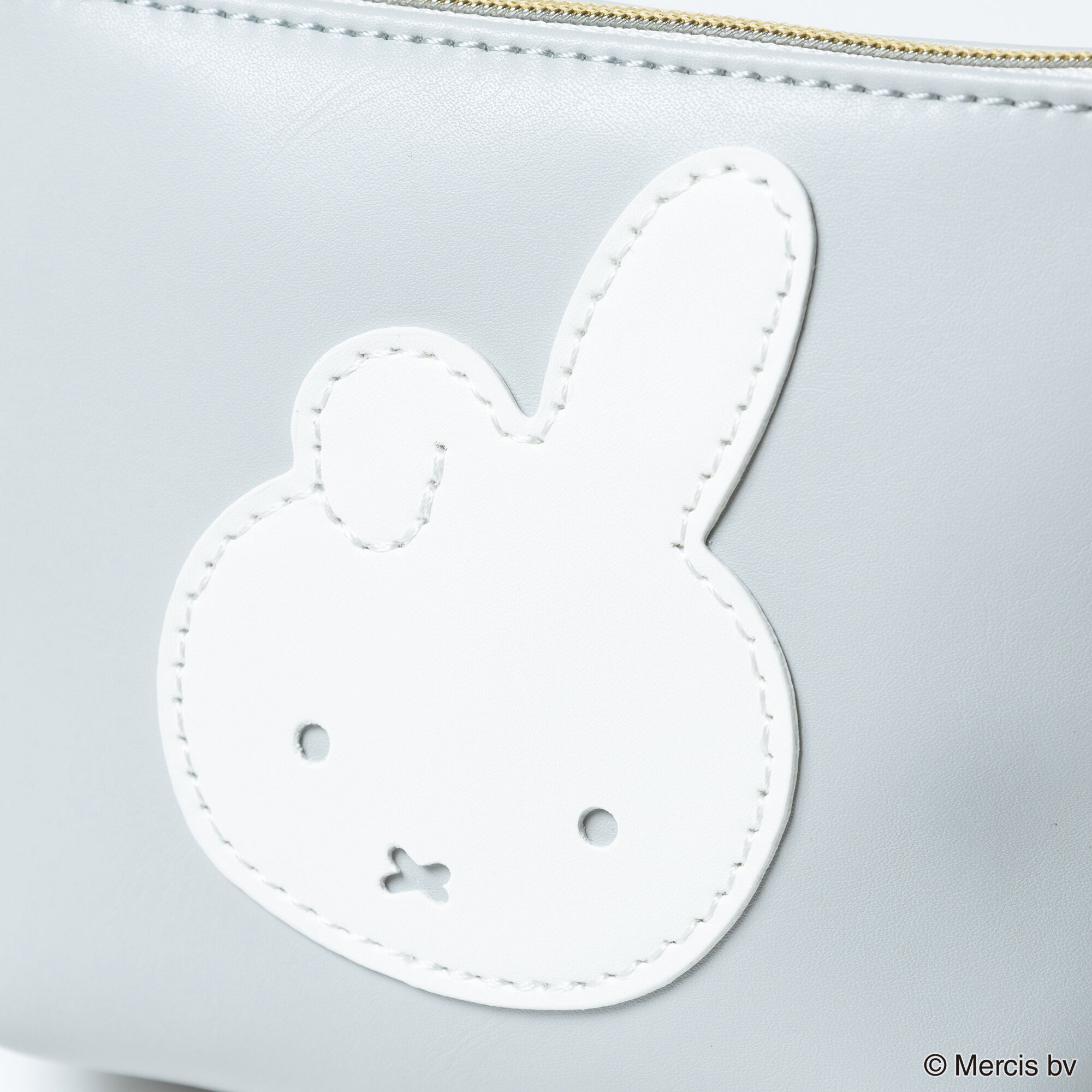  「BRUNA FACE APPLIQUEミニ台形ポーチ」|ポーチ|