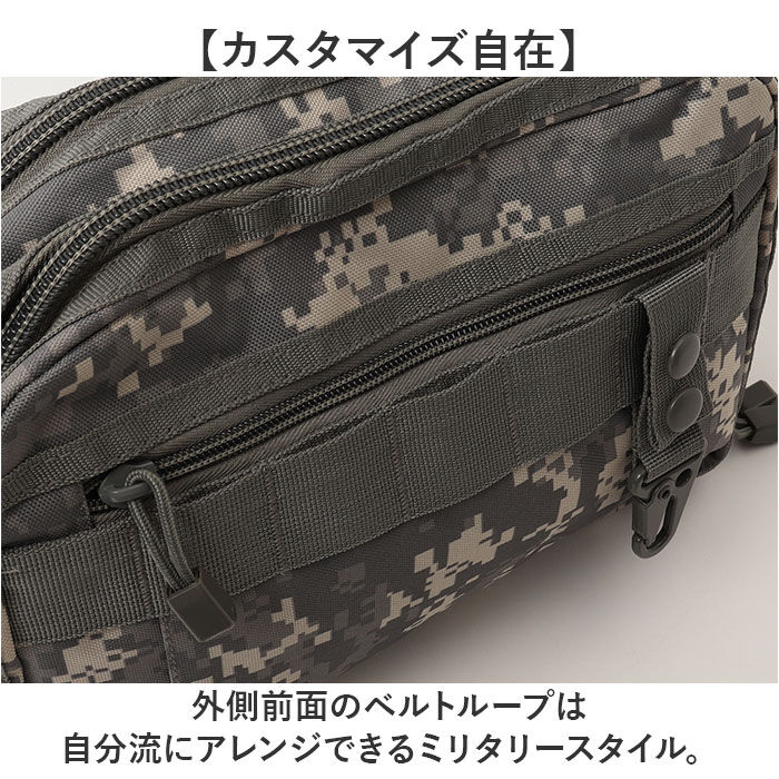 BACKYARD FAMILY「molle システム ショルダーバッグ 通販 ショルダーバック 斜めがけバッグ メンズ 大容量」|ショルダー・メッセンジャー|