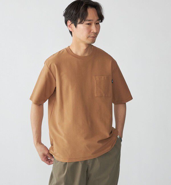 SHIPS「SHIPS:〈接触冷感/遮熱/吸水拡散/UVカット〉COVEROSS(R) フリーザー Tシャツ」|Tシャツ・カットソー|カーキ